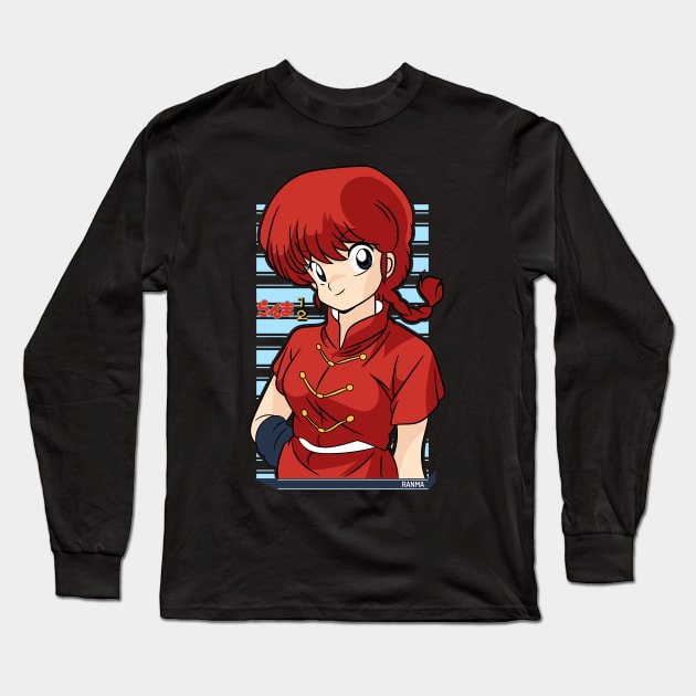 Ranma Satome Female Form | Ranma 1/2 Long Sleeve T-Shirt by Silvercrowv1